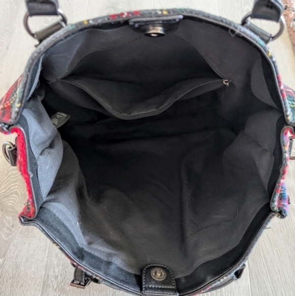 Dolls Kill Current Mood That's What You Get Plaid Tote Bag - Picture 4 of 12